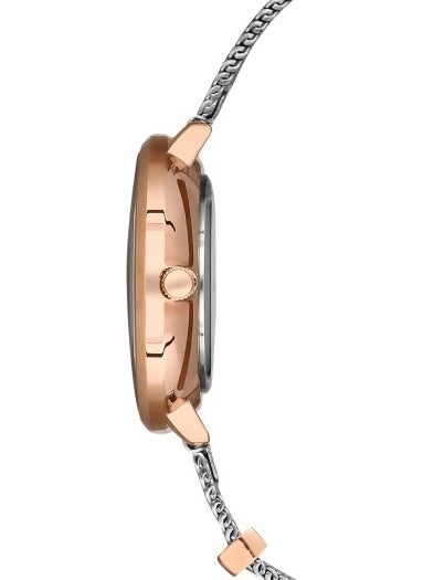 FERRO Silver and Rose Mesh Strap Women's Wristwatch F21087C-E F21087C-E  - Image 2