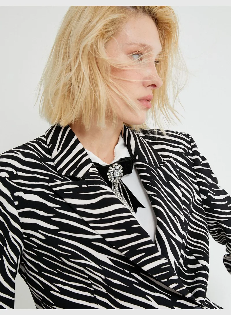 كوتون Wrapped Blazer Jacket