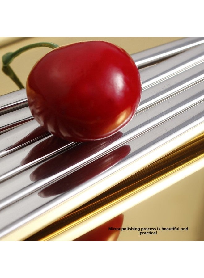 304 Stainless Steel Chopsticks Bare Body 27cm Household Restaurant Public Chopsticks Non-slip Anti-scalding Round Head Chopsticks Square Chopsticks-Color:All Square Chopsticks 27cm  - Image 3