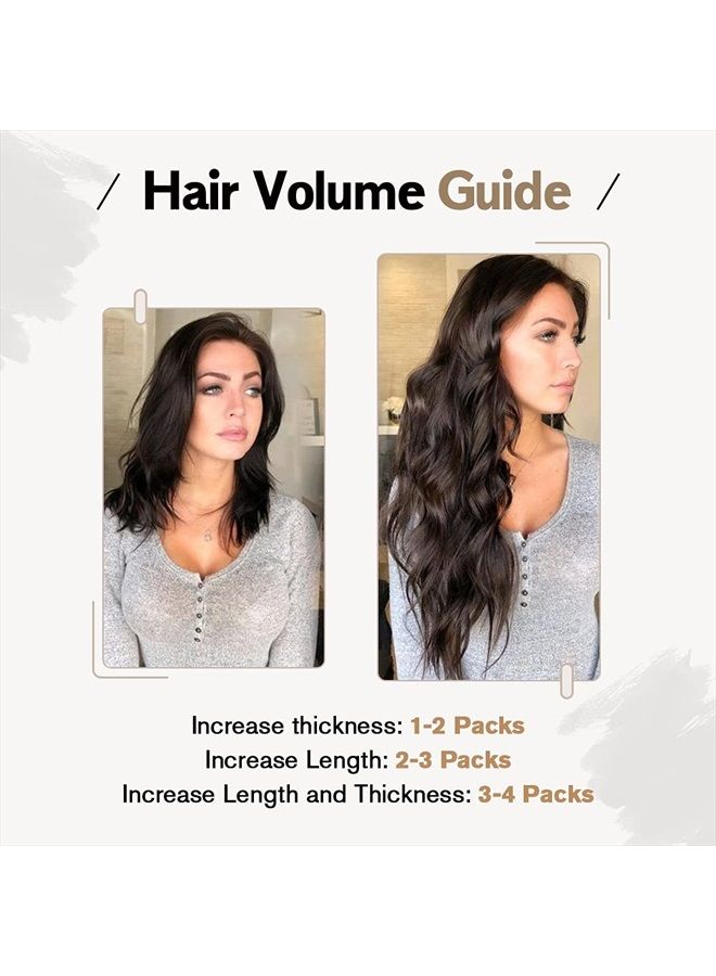 Moresoo Brown Tape in Hair Extensions Invisible Tape in Extensions Real Human Hair Darkest Brown Hair Extensions Tape in Human Hair Brown Glue in Hair Extensions 12 Inch #2 20pcs 30g - Image 5