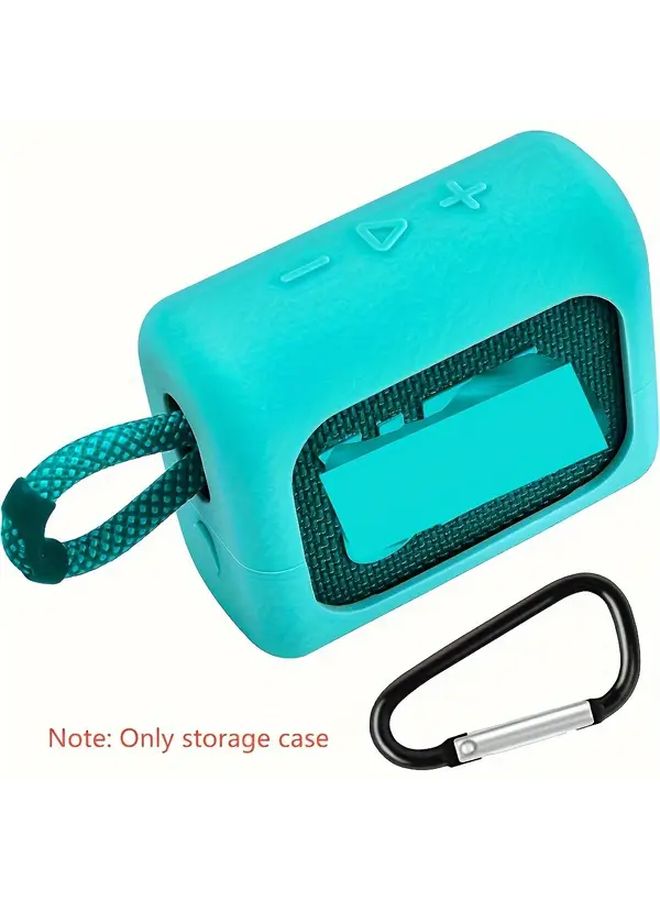 Green Silicone Case Compatible for GO 3 Portable Speaker Soft Cover Travel Pouch - Image 1