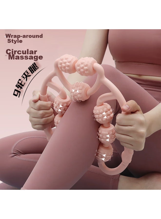 Dweck Duweike Leg Massager Roller, Circular Leg Muscle Relaxation Device, Massage Roller, Massage Stick, Two-piece Set - Image 2