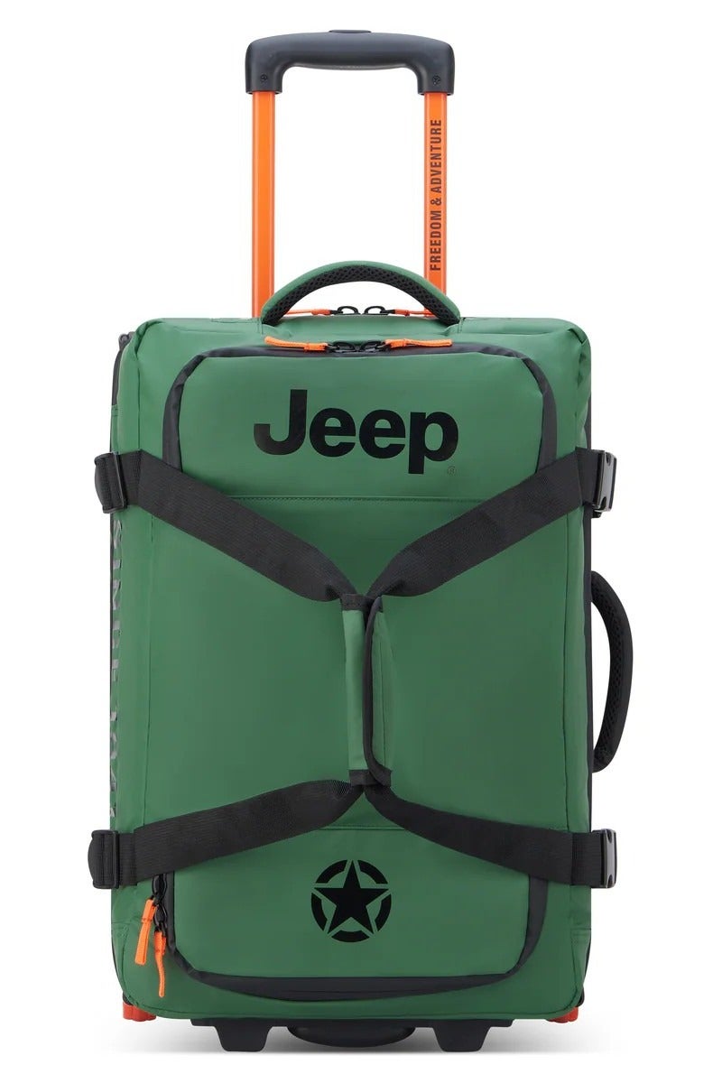 جيب حقيبة سفر بعجلتين مقاس  سم من القماش الناعم - لون أخضر - Image 1