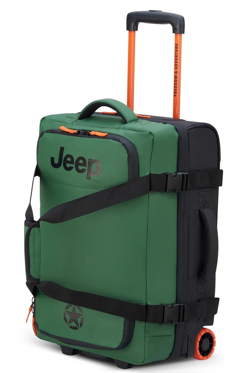 جيب حقيبة سفر بعجلتين مقاس  سم من القماش الناعم - لون أخضر - Image 5