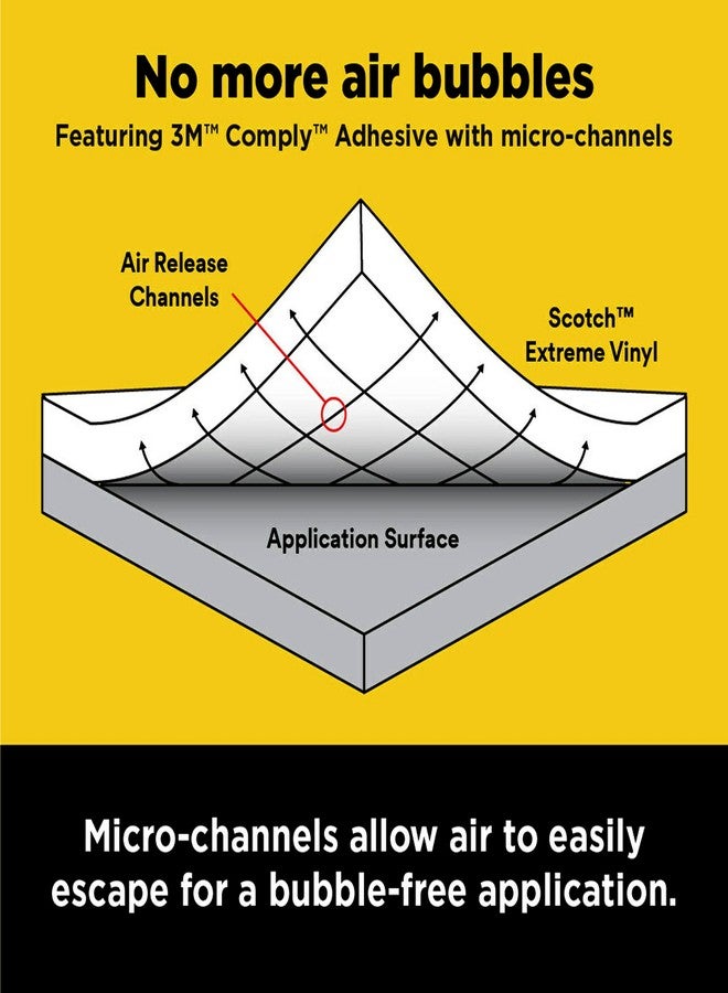 Scotch Extreme Premium Vinyl, 12 x 24 in, Perfect for Outdoor and Automotive Projects, Holds Securely Under The Toughest Conditions, White (VIN-EX-WHT) - Image 5