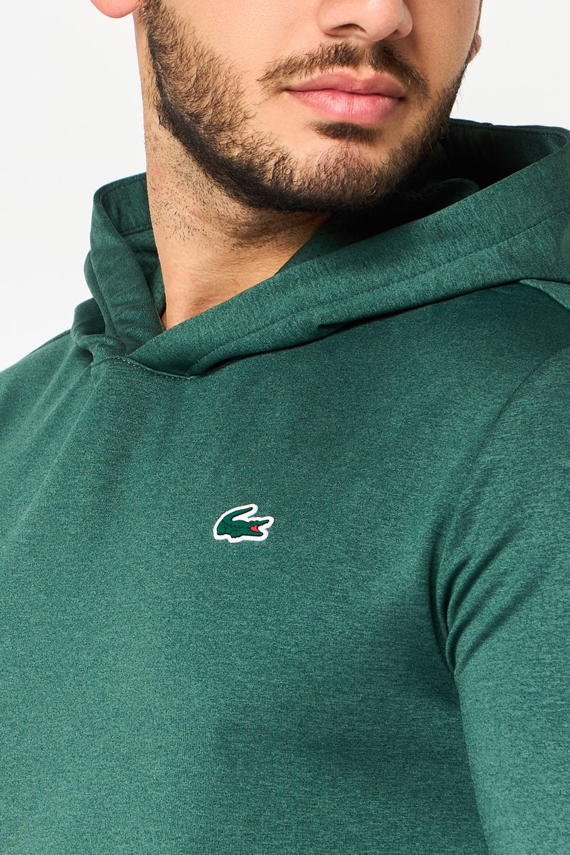 LACOSTE Men Sportswear Fit Long Sleeve Outdoor Hoodie, Green - Image 3