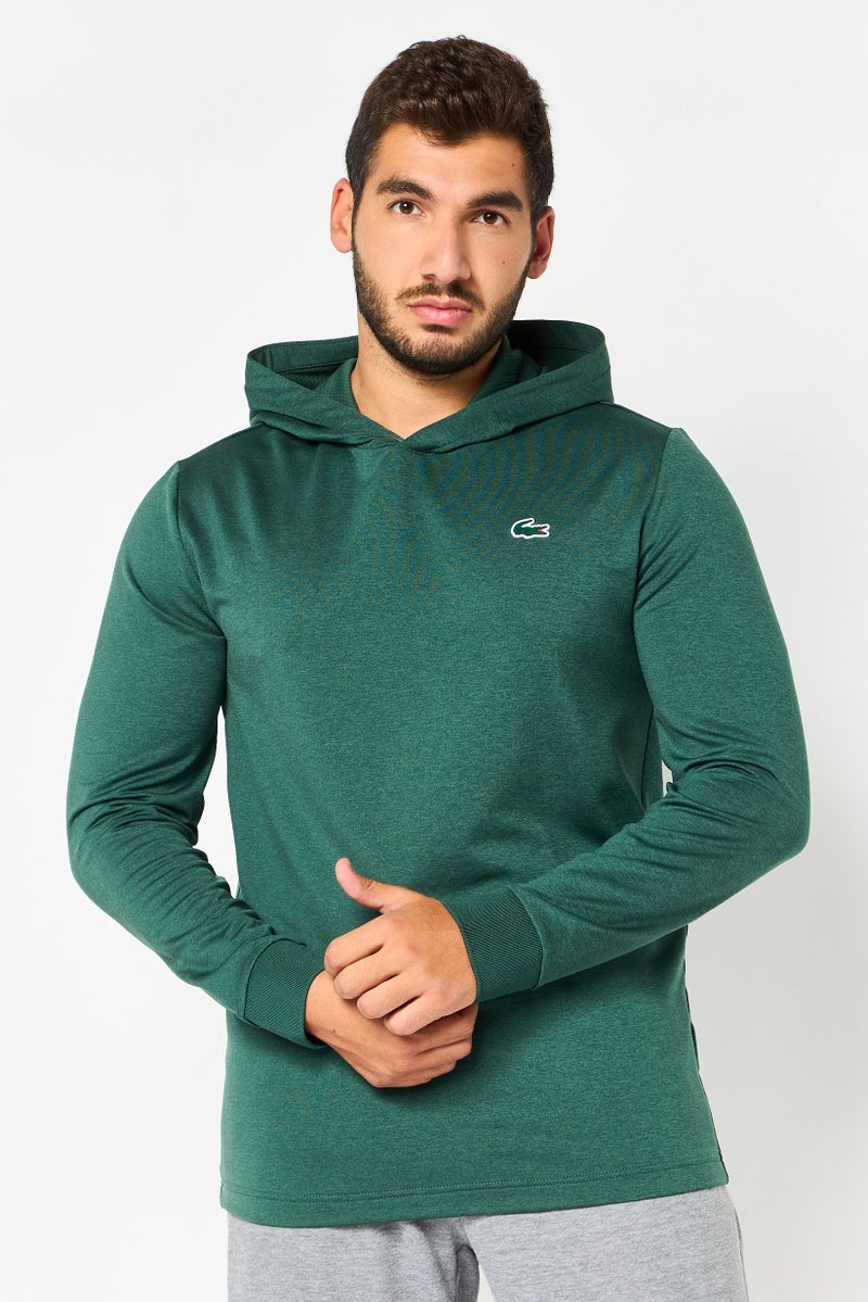LACOSTE Men Sportswear Fit Long Sleeve Outdoor Hoodie, Green - Image 1