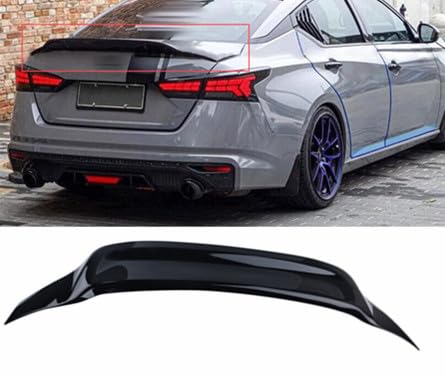 ZZDSNJ Rear Spoiler Glossy Black Compatible 20192024 Nissan Altima Sedan SV S SR SL Platinum Rear Trunk Wing R Style High Kick Trunk Rear Lip
