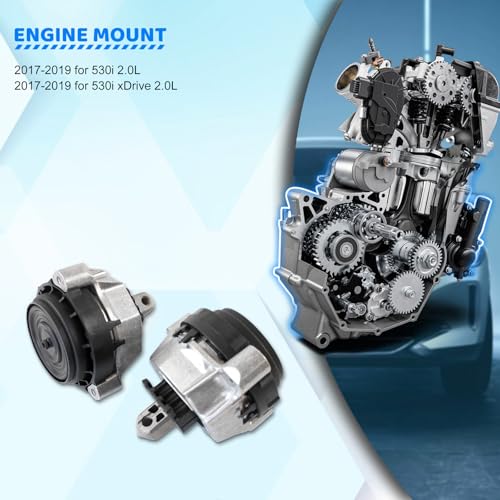COPACHI 2pcs 22116860487 22116860488 Engine Mounts LeftRight Compatible with 530i 530i xDrive 2017 2018 2019 AfterMarket Parts - Image 5