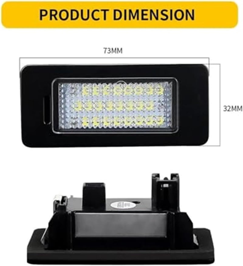 Wivplex 2PCS LED License Plate Light for VW Models - Image 4
