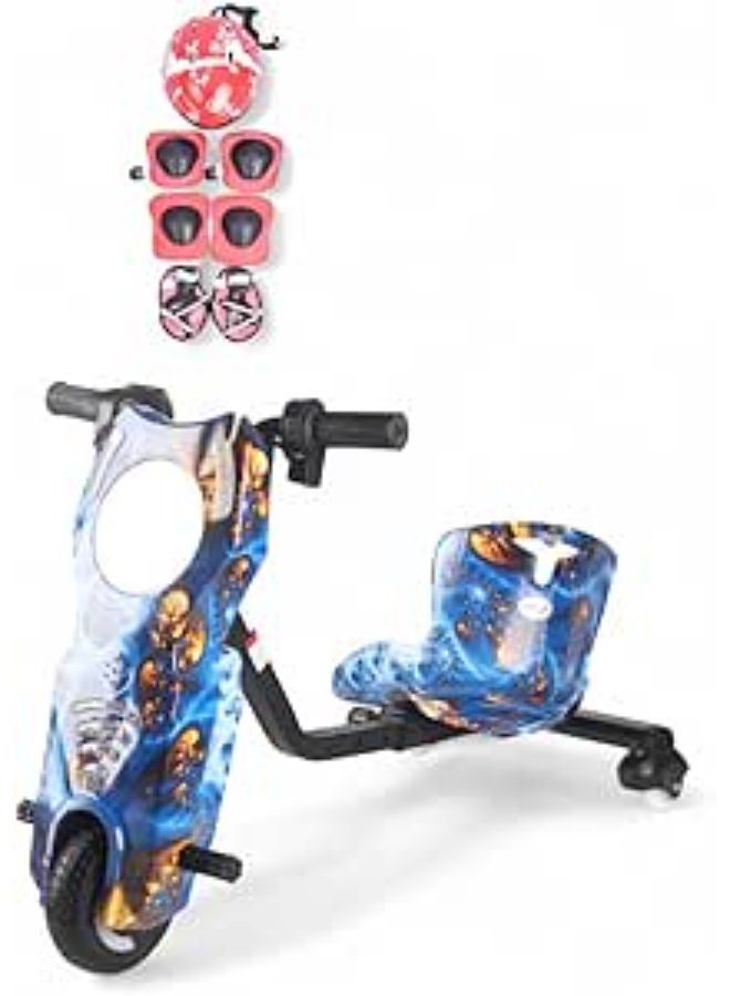 FUN MOMENT 36V Battery Drift Electric Scooter with Protection Kit, 3 Speeds, Led Lights, Bluetooth - Image 1