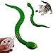 Tipmant RC Snake IR Remote Control Crawlers Fake Realistic Animals Vehicle Scary Prank Toys Kids Birthday Halloween Green - Image 2