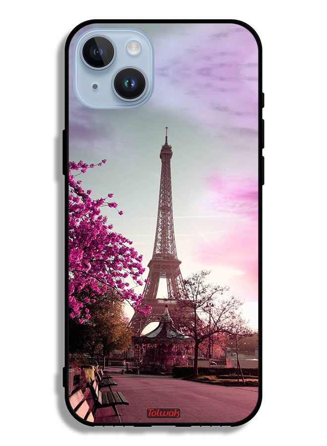 Tolwak Apple iPhone 14 Plus Protective Case Eiffel Tower - Image 2