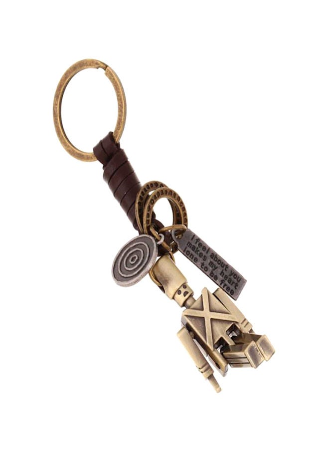 إسكدنيا سلسلة مفاتيح بتصميم مبتكر يحمل رسمة كرتونية على شكل روبوت