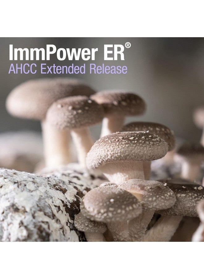 American BioSciences American BioSciences ImmPower ER AHCC (Extended Release) Immune Support Mushroom Supplement, 60 Capsules, 500 milligrams per Capsule - Image 4
