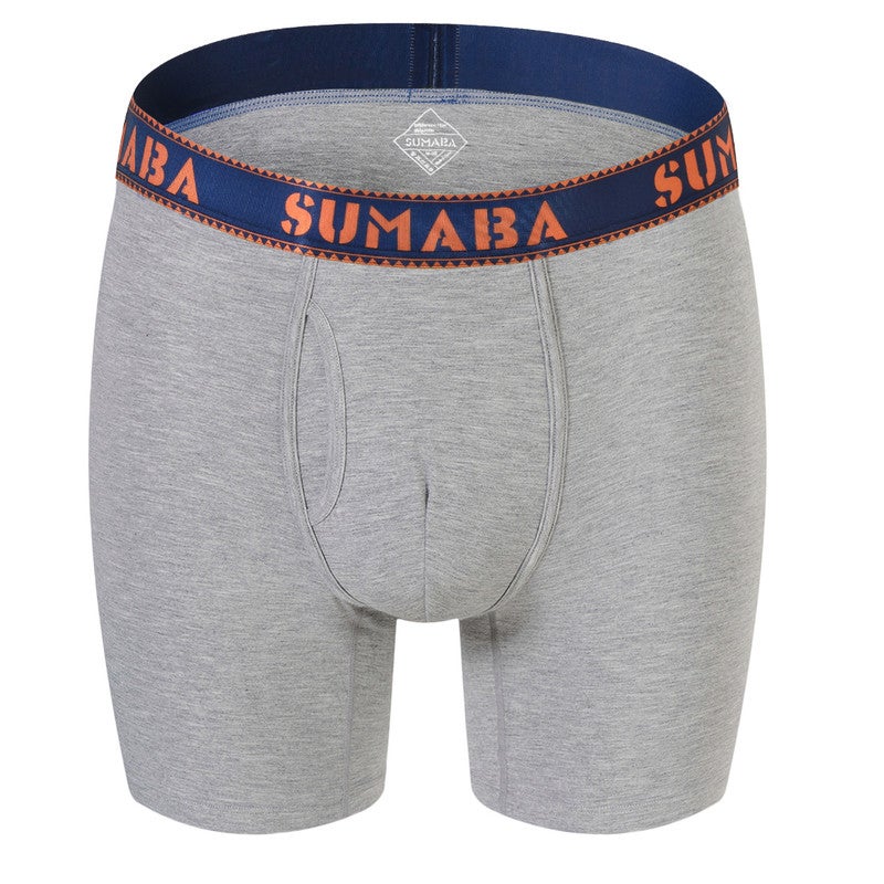 SUMABA Mens
 Extended Leg Sports Underwear, Quick Dry Breathable Moisture Wicking Comfort Boxer Briefs For Daily Training, Available Sizes M To 3XL - Image 1