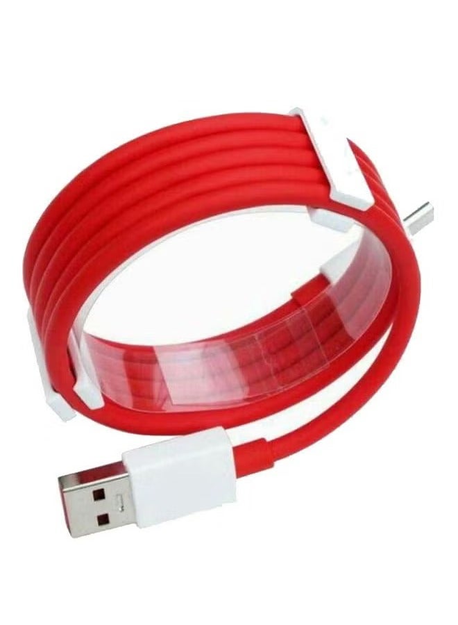 ELTRAZONE 1-Pack OnePlus Type-C Dash Charging USB Data Cable – Red, Fast Charging & Data Transfer - Image 4