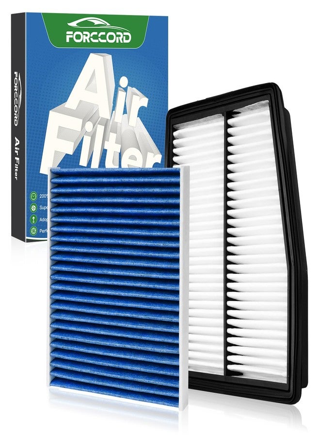 Forccord Cabin&Engine Air Filter fit for 2021-2025 Santa Fe Hybrid 1.6L, 2020-2025 Sonata Hybrid 2.0L, 2022-2025 Tucson Hybrid 1.6L Replacement HEPA Air Filter 97133L1000 28113L5100 - Image 1