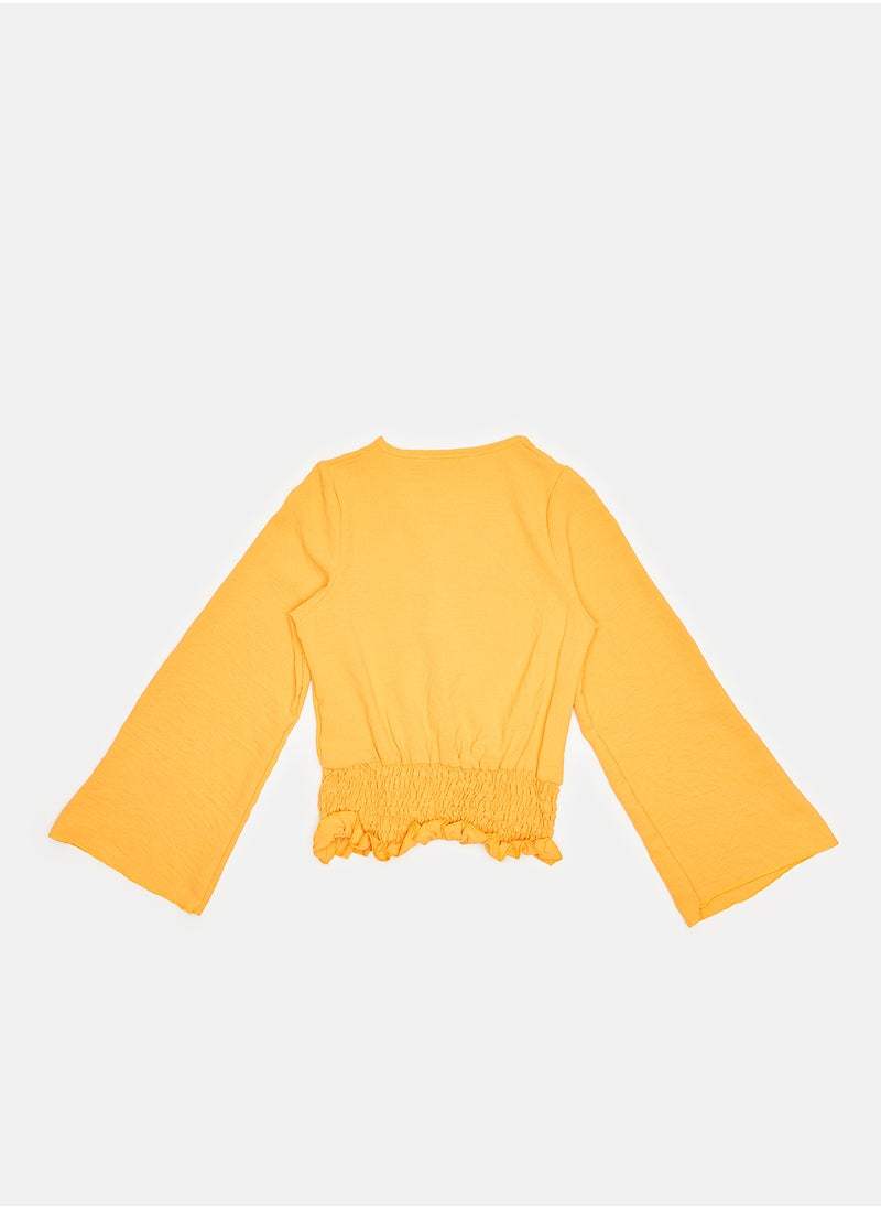 giggles - BLOUSE Orange Junior Girls - Image 1