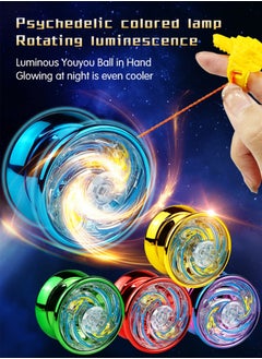 Aurafly Competitive Alloy Luminous Yoyo, Metal Roller Bearing Unresponsive yo-yo,Ramadan Gifts, Children's Gifts  - Image 2