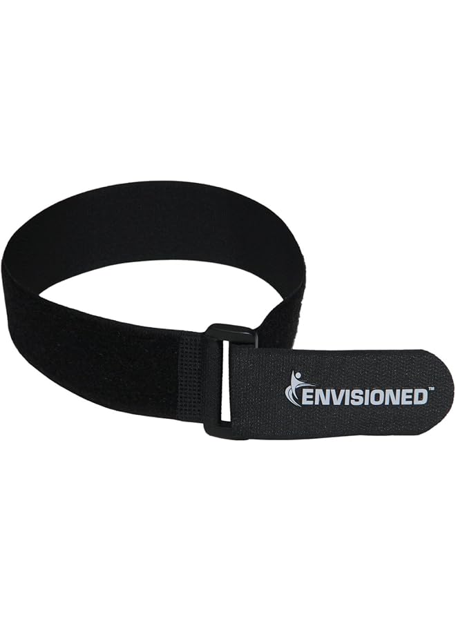 ENVISIONED ENVISIONED Reusable Cinch Straps 2" x 40" - 6 Pack, Multipurpose Strong Gripping, Quality Hook and Loop Securing Straps (Black)  - Image 1