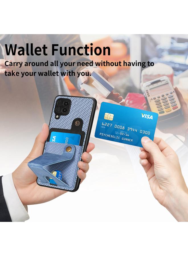 S-TOP Case For Samsung Galaxy A36 Carbon Fiber Wallet Flip Card K-shaped Holder Phone Case - Image 5