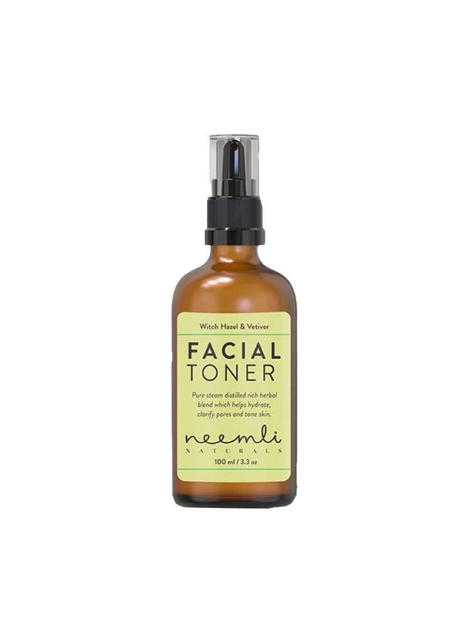 Neemli Naturals Witch Hazel & Vetiver Facial Toner, Hydrates And Soothes Acne Prone Skin, 100 Ml (Pack Of 1)  - Image 1