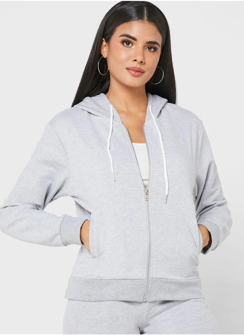 Ginger Basics Essential Zip Through Hoodie