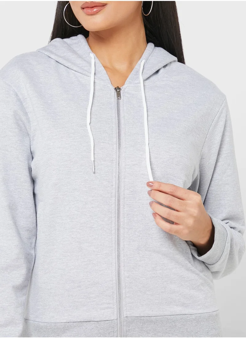 Ginger Basics Essential Zip Through Hoodie