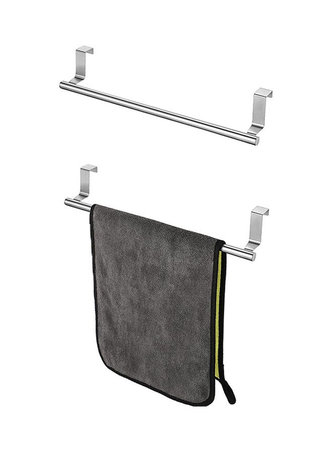حاملان ل المناشف من الستانلس ستيل فضي 36x6.2سم - Image 1