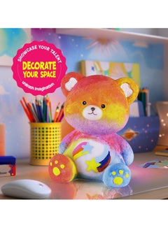 xppier Paint Your Own Bear Lamp Kit for Kids, DIY Gifts 3D Lovely Bear, Easter Arts and Crafts for Kids, Art Supplies Arts & Crafts Kit Toys for Girls Boy Birthday Gift  - Image 2
