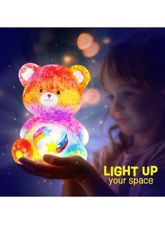 xppier Paint Your Own Bear Lamp Kit for Kids, DIY Gifts 3D Lovely Bear, Easter Arts and Crafts for Kids, Art Supplies Arts & Crafts Kit Toys for Girls Boy Birthday Gift  - Image 3