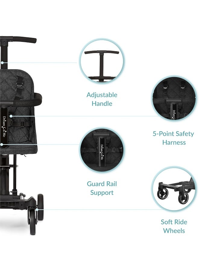 Dream on Me Coast Rider Lightweight, Compact And Portable Travel Stroller - Image 4
