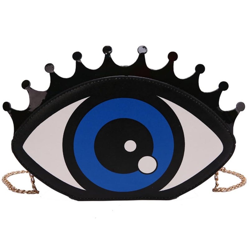 Black PU Leather Evening Clutch Bag Crossbody Shoulder Pouch for Party Events - Image 2