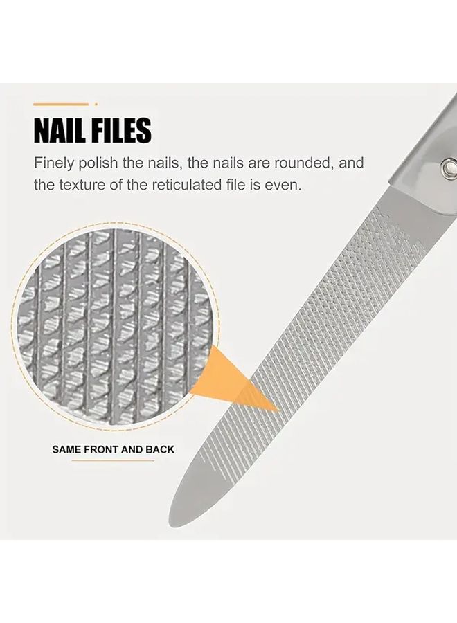 Stainless Steel Double Sided Folding Nail File And Polisher 1pc. - Image 4