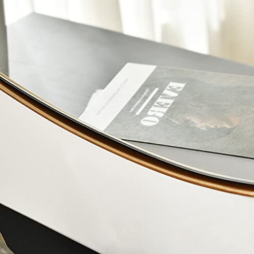 ELEHUME Asymmetrical Mirror for Wall Decor 21"*27", Modern Brass Framed Wall Mirror for Living Room Bathroom Bedroom Entryway ELE-STOU-0065G - Image 3