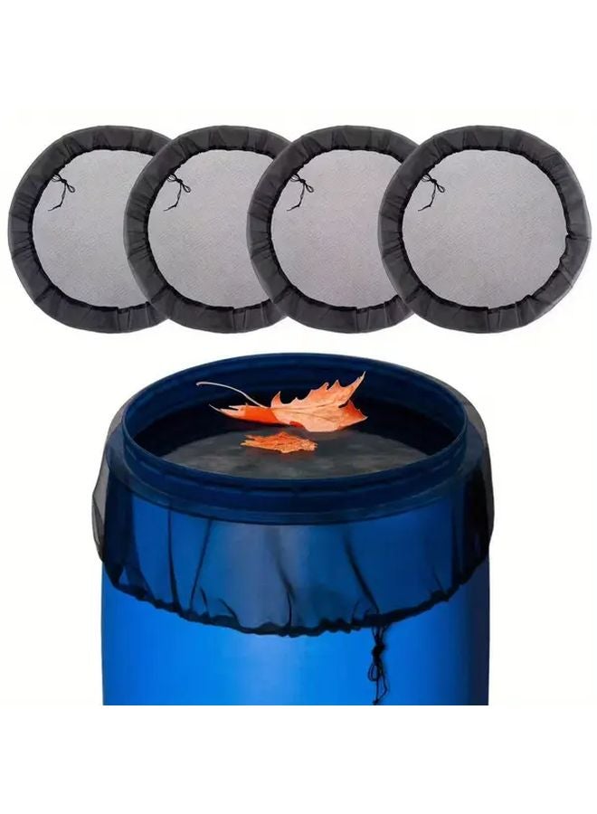 Rain Barrel Cover 23 62 Inch Drawstring Polyester Mesh Leaf Debris Protection Outdoor - Image 2