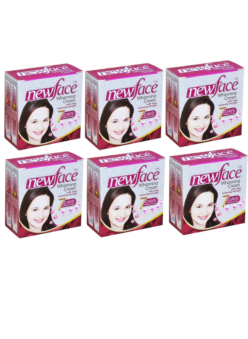 وجه جديد كريم تفتيح البشرة الجديد للوجه 28 جرام (عبوة من 6 قطع) - Image 1