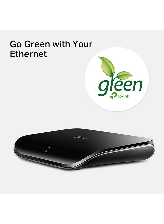 تي بي لينك محول شبكة إيثرنت TL-SG1005D ب5 منافذ جيجابت إيثرنت، بخاصية التوصيل والتشغيل، سطح المكتب أو الحائط، مقسم غطاء بلاستيكي، بدون مروحة، تحسين حركة المرور، غير مدار متعدد الألوان - Image 2