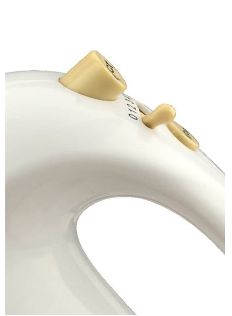 دوتس خلاط يدوي 5 سرعات تيربو 250 واط مصنوع من البلاستيك - BTR-538، ابيض - Image 2