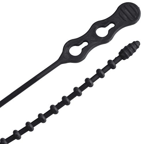 Gardner Bender 45-12BEADBK Beaded Cable Tie Wrap, 12 inch, 70 lb, Reusable, Adjustable Wire and Cord Management, 15 Pk, UV Resistant Black - Image 4