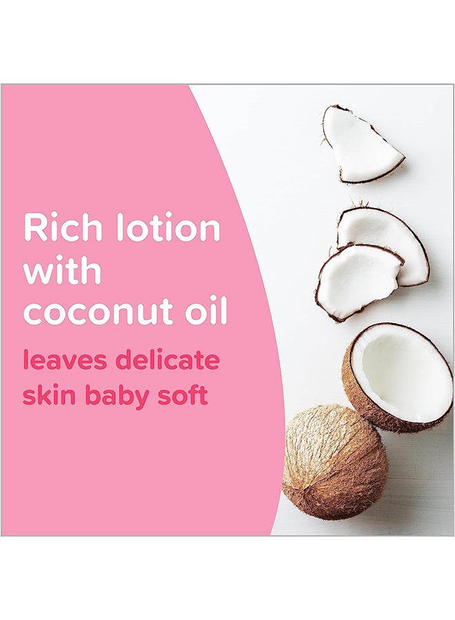 Johnson's Moisturising Pink Baby Lotion With Coconut Oil, Hypoallergenic, 800ml - Image 3