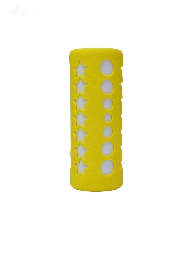 Safe-O-Kid - Silicone Baby Feeding Bottle Cover Sleeve Holder Insulated Protection All Bottle Types Large 250 Ml Yellow Pack Of 1 - Image 1