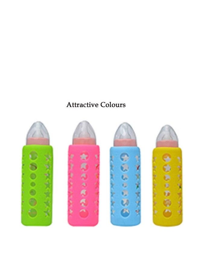 Safe-O-Kid - Silicone Baby Feeding Bottle Cover Sleeve Holder Insulated Protection All Bottle Types Large 250 Ml Yellow Pack Of 1 - Image 1