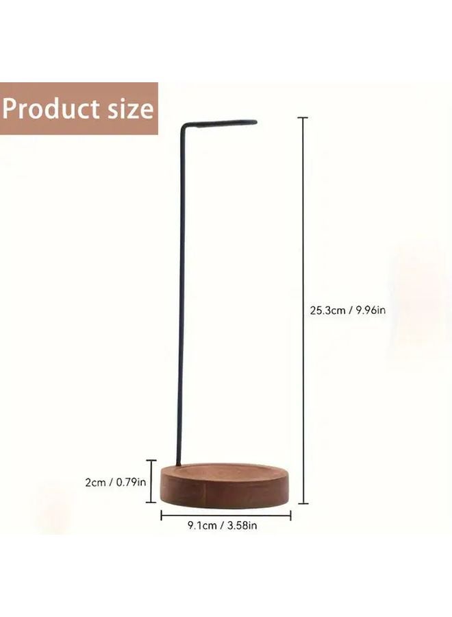 Hanging Incense Burner Minimalist Zen Waterfall Style Wooden Base For Meditation Yoga - Image 4