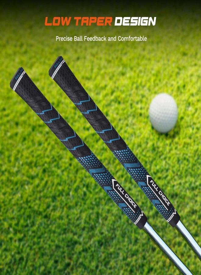 Full Choice Rubber Golf Grips 13 Pack, High Traction and Feedback, Non-Slip, Advanced Texture Control, 13 Grips Set, Blue, Standard Size, RG01 Golf Club Grips - Image 4