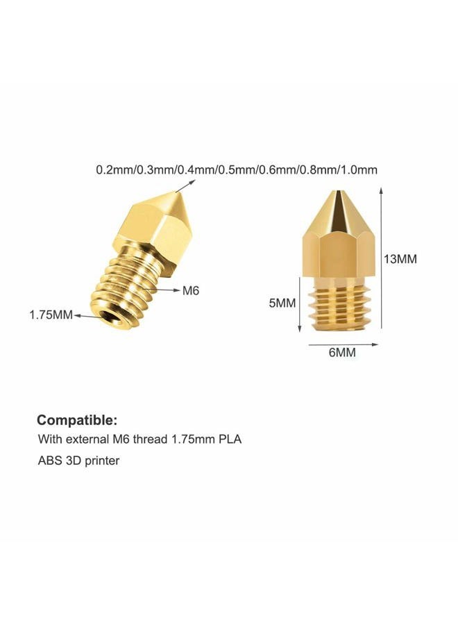 IRCHLYN 3D Printer Extruder Nozzles 0.2mm 0.3mm 0.4mm 0.5mm 0.6mm 0.8mm 1.0mm for Anet A8 Makerbot MK8 Creality CR-10 Ender 3 Ender 5 (40 Pcs) - Image 2