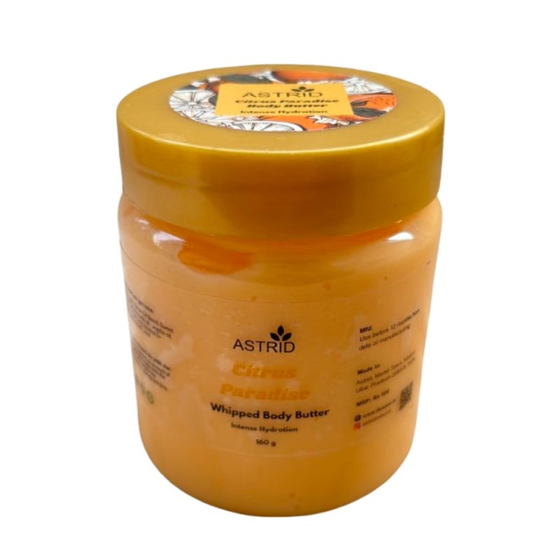 Astrid Luxurious Citrus Paradise Body Butter by Astrid  Deeply Moisturizing Skincare for Soft  Glowing Skin  Enriched with Cirus extracts Shea Butter Vitamin E  Natural Mango Extracts  Vegan  CrueltyFree  180 g - Image 1