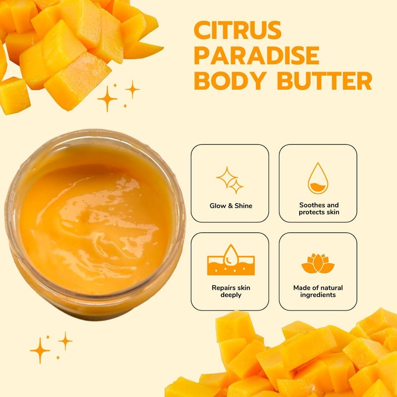 Astrid Luxurious Citrus Paradise Body Butter by Astrid  Deeply Moisturizing Skincare for Soft  Glowing Skin  Enriched with Cirus extracts Shea Butter Vitamin E  Natural Mango Extracts  Vegan  CrueltyFree  180 g - Image 4