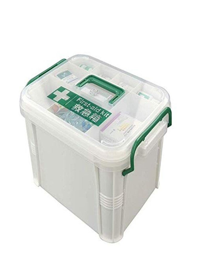 Gikvni Standard 2 Layer with 6 Compartments Emergency First Aid Box with Detachable Tray and Lid, Multicolour, Standard - Image 2